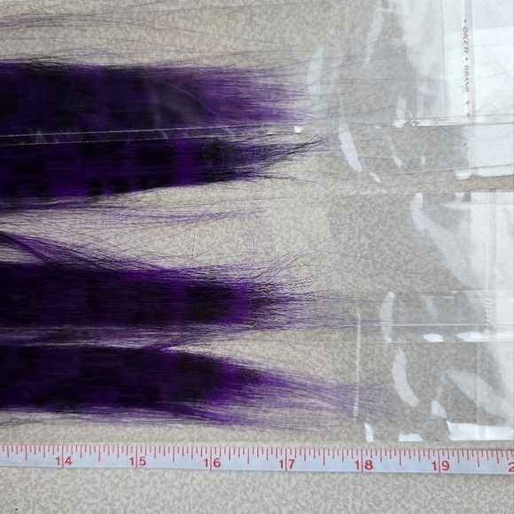 💜 4x Purple Leopard Print Hair Extension Clips - Picture 8 of 13